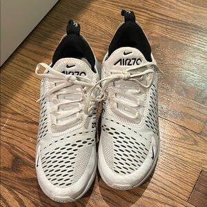 Nike Air Max 270 Cream and Black Sneakers